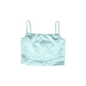 American Apparel shiny metallic disco crop top